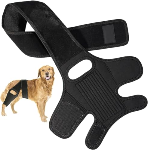 URITIS Rodillera para Perros, Soporte para Perros Grandes y pequeños Que sufren de ACL, CCL, Lesiones del ligamento Cruzado, dislocación de rótula u osteoartritis para Patas traseras y