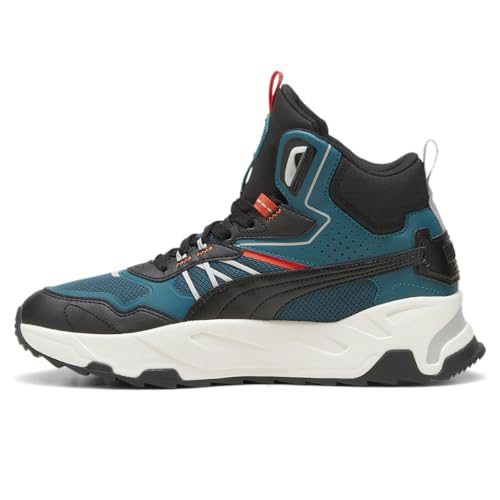 PUMA Mens Trinity Mid Hybrid High Sneakers Shoes Casual - Black, Blue - Size 8 M3