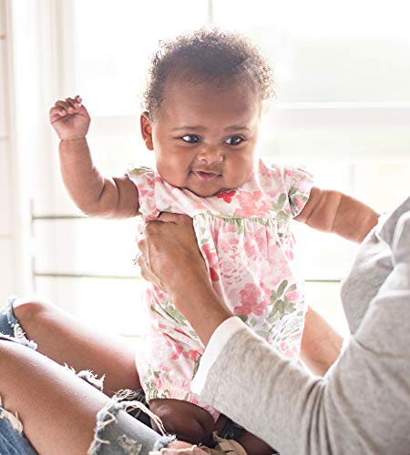 Burt's Bees Baby Baby Girls Rompers, Of 2 Bubbles, One Piece Jumpsuits, 100% Organic Cotton Layette Set, Tossed Succulents, 6 Months Us #TOP2