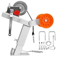VEVOR Bootsanhänger-Sitz mit Rolle, 544kg Winde & 51mm x 7,6m Windengurt, Bootswindenhalterung mit U-Bolzen für 50,8–76,2mm B x 76,2–101,6mm H Anhängerkupplung, Jetski, Segelboot, Schnellboot