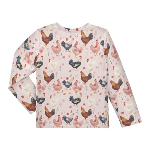 Boy's Rash Guard Swim Shirts Long Sleeve UPF 50+ Swim Shirt Quick Dry Sun Protection Shirt Swimwear for Toddler Kid 3-12T2