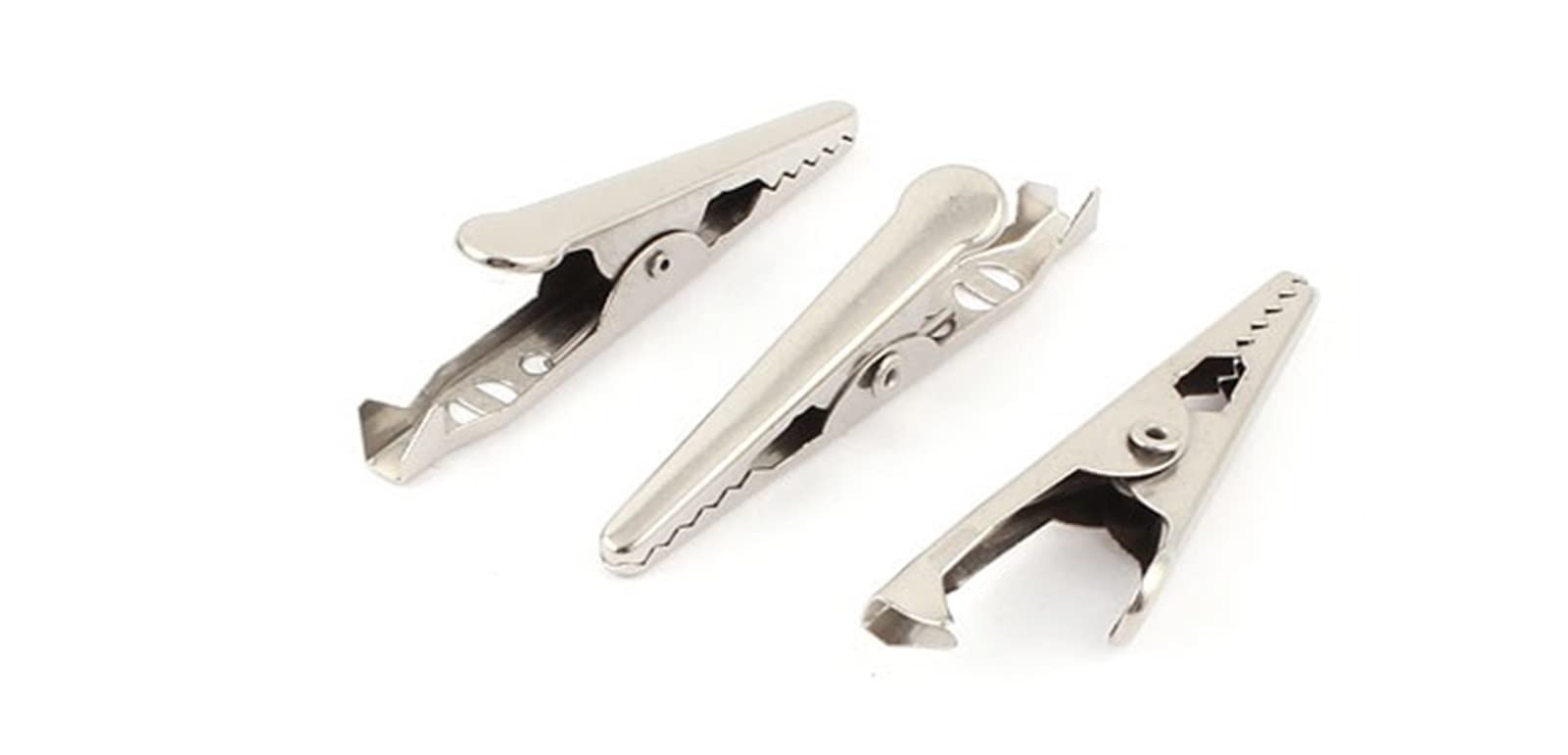 90 Uds Mini Pinza eléctrica de cocodrilo/caimán Pinza de Prueba mandíbula 10x42mm amablemente