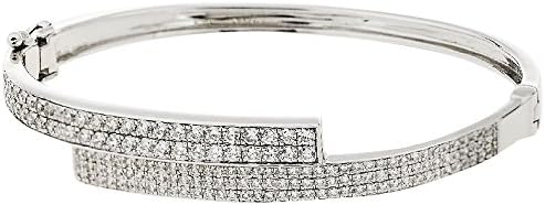 Orphelia ZA-1870 Women's Bangle Rhodium-Plated 925 Sterling Silver Zirconia White
