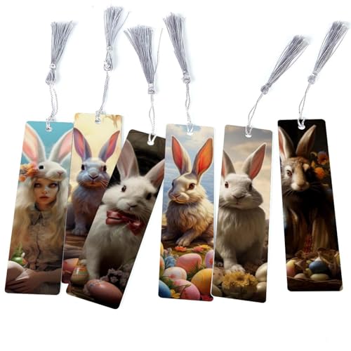 Marque-pages Happy Easter Day : ne perdez plus votre page, lot de 6 amusants