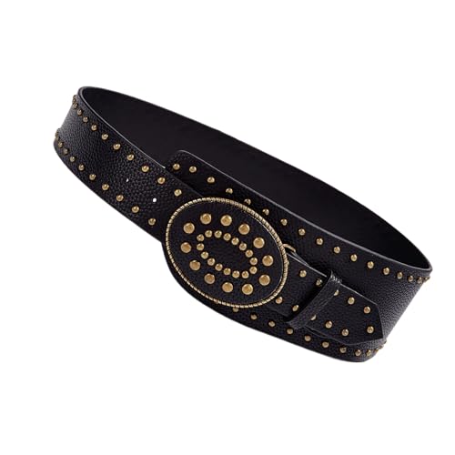 Wide Waist Chain Studded Buckle Punk Chain Simple Belt For Women Proms Club Party For Jeans Dresses3