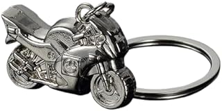 Motorcycle Silver Keychain