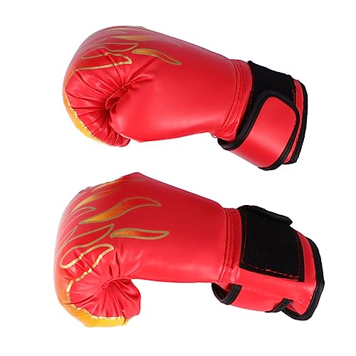 KITANDOVE Guantes De Boxeo PU para con Patrón De Guantes De Entrenamiento para Taekwondo y Kickboxing Color Aleatorio