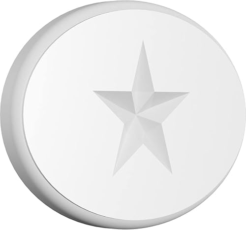 Miniatura 9 de Ekena Millwork ROSP050X033X075DAL08 Roseta de estrella Dalton estándar con borde redondeado, 5 pulgadas de ancho x 3 14 pulgadas de alto x 34 "P