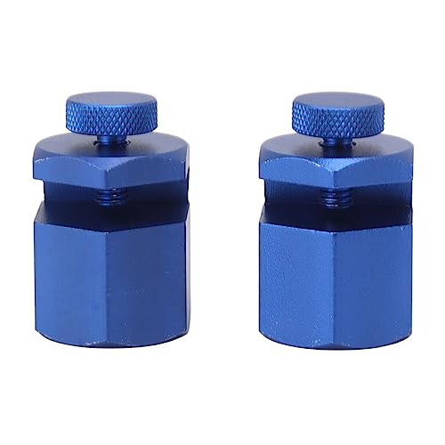 Stair Gauges Knobs Aluminium Alloy Stringer Layout Tool for Framing Square Carpentry Rafter Ideal Replacement (Blue)