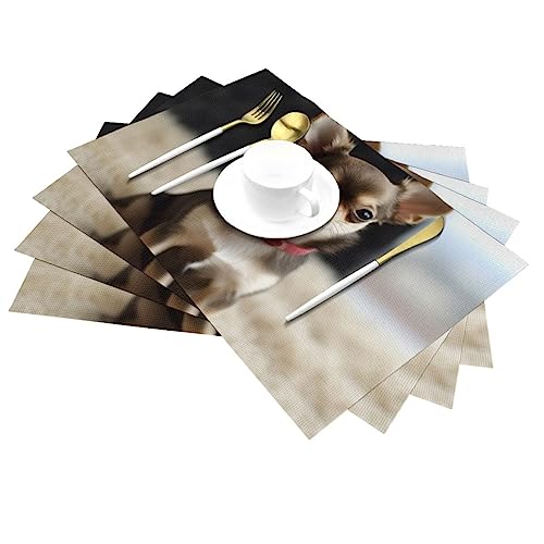 Set de table résistant à la chaleur en PVC imperméable et durable pour repas - 5