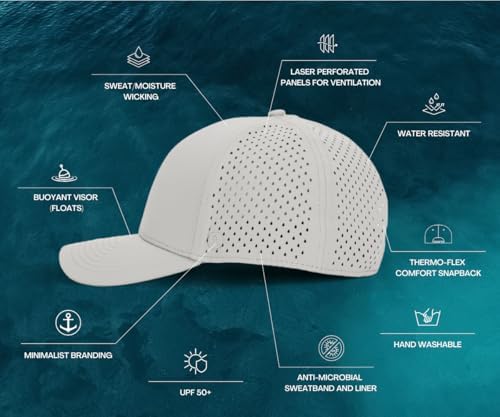 ANKOR Ultra Performance Water-Resistant UPF 50 Baseball Hat | Golf | Boat | Beach | Lake | Workout | Everyday | Men and Women
