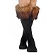 Ecosco Women Soft Cozy Fuzzy RED FOX Faux Fur Leg Warmers Sock Boot Cover