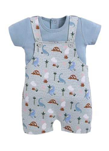 Image of BABYGO Baby Half Sleeve Rompers 100% Cotton for New Born Baby|Daily Suits for Baby Boys & Girls| 0-3M| 3-6M|6-9M|Onesies| Infant Clothes | Pack of 1