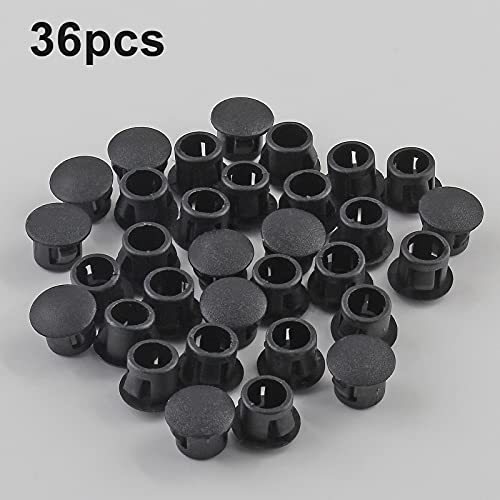 Image of 36 Pcs Black 5 /16 Inch (8mm) Hole Plug