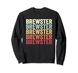 Brewster Washington Brewster WA Retro Vintage Text Sweatshirt