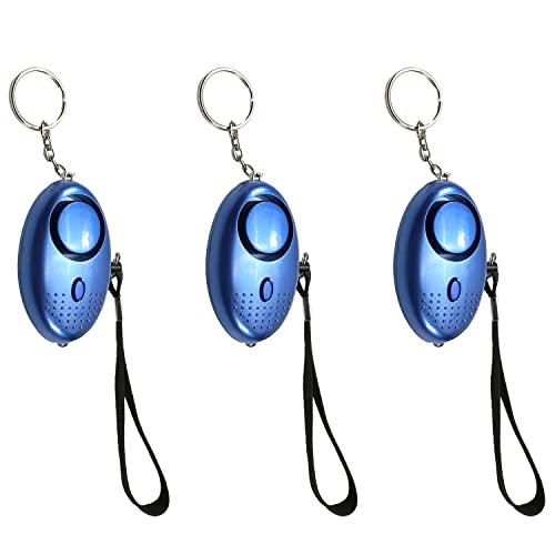 Othmro - Alarma personal (120 db, ABS, con luz de seguridad, alarma para mujeres, hombres, niños, ancianos, 3 unidades)