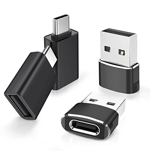 Elebase 4Pack USB to USB C Adapter with Type C Male to USB Female Adaptor