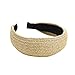 Produktbild Allegorly Damen Vintage Weben Urlaub Stirnband, Haarband Yoga Stirnband Breit Haarbänder Retro Hairband Haarreifen Stoff Haarreif für Frauen Mädchen Kostüm Lieferungen mit knoten Kopf Warp