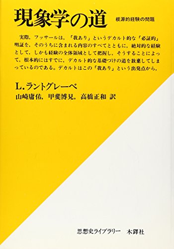 現象学の道: 根源的経験の問題 (思想史ライブラリー)