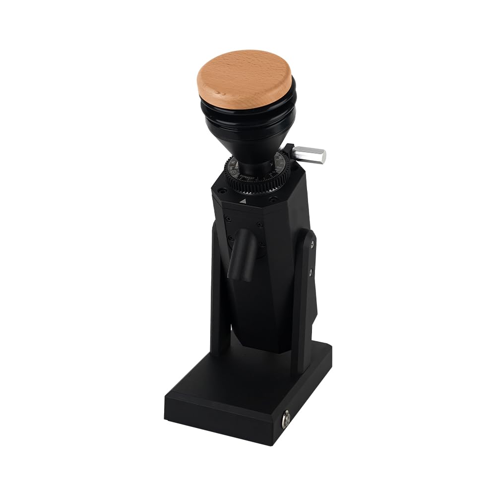 Molinillo de café eléctrico - Elegante máquina de molinillo de café Samll - 40 mm Titanium Grat Metal - Embudo de granos de 75 g - 19 velocidades