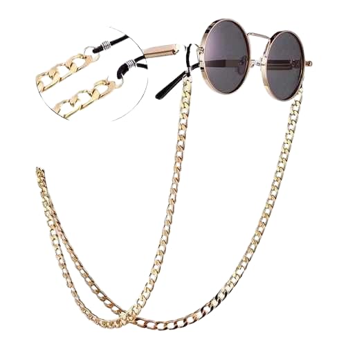 BARBUDDY Gold Sunglasses chain, Eyeglass gold chain, Glasses gold chain, Gift for her, Gift for women, Handmade chain For Spectacle-image-0