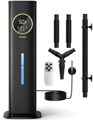 Top 5 Greenhouse Humidifiers That Will Transform Your Plants 4 AILINKE Humidifiers for Plants, 2.1Gal/8L Plant Humidifier Indoor, Reptile Fogger Mister with Precise Temp&Humidity Probe/Expandable Hose, Vivarium/Terrarium/Greenhouse/Grow Tent,12H Timer