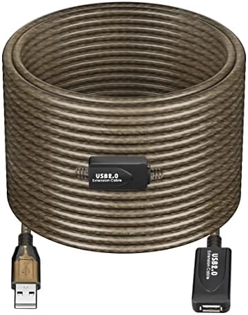 60FT USB Extension Cable, GGMTY USB 2.0 Type A Male to A Female Active Repeater Extension Cable 60ft, High Speed 480 Mbps
