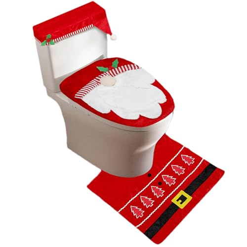 Juego de decoración de baño navideño ideal para regalar en estas fiestas 2
