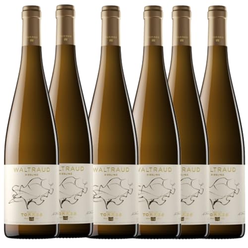 Waltraud Riesling 2022 - Vino Blanco D.O. Penedès - Variedad de Vino muy Afrutado y Aromática - Espectacular Vino - Pack 6 Botellas 750ml