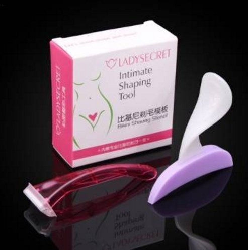 Bikini Privates Shaving Stencil Sexy Female Pubic Hair Razor (Linear)