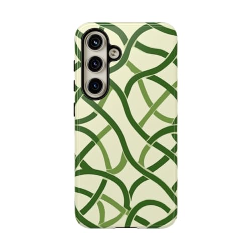 Coque Samsung S24 antichoc motif nœud celtique vert anti-rayures