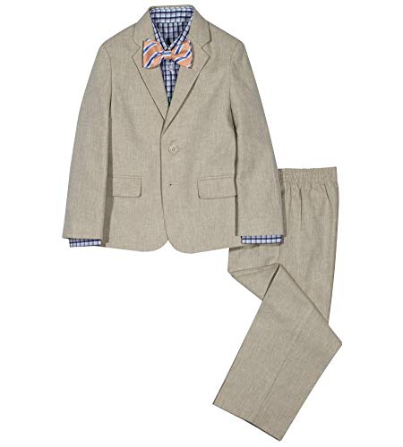 Image of Nautica Boys' Suit Set with Jacket, Pant, Shirt and Tie