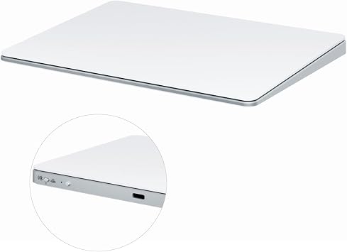 Bluetooth Touchpad Multi-Function Gestures Wireless Trackpad Rechargeable for Windows OSX/Laptop/PC Silver