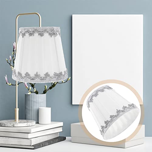 Image of Uonlytech Vintage Pleated Lampshade for Ceiling and Wall Lamps Barrel Lamp Shade Easy to Install Dustproof Cover for Lighting