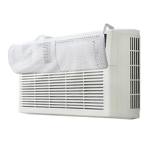 LCGAOYA Adjustable AC Air Deflector, AC Vent Deflector, Direct Airflow Prevention, Extends 17.5' to 28.5' Length,Fits Most Window AC Air Conditioners