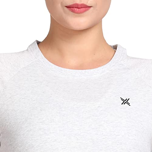 Image of Lavos Women's Regular Fit T-Shirt with Half Sleeve Round Neck, Bamboo & Cotton Gym, Yoga and Sports Wear for Women