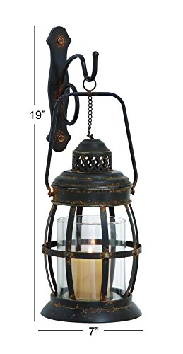 Deco 79 55477 Metal Wall Sconce Suspended Pillar Lantern thumb #2
