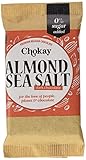 Belgische Schokolade Chokay schokolade Knusprige geröstete Mandeln mit dunkler belgischer Schokolade und einem Hauch von Celtic Meersalz, ohne Zuckerzusatz (1 x 100 g)