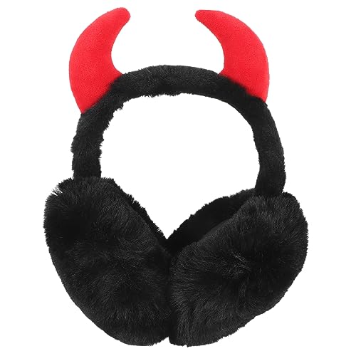 CATIEBYE Winter Ear Muffs for Women Foldable Horn Design Ear Warmers Lightweight Convenient Ear Protection for Outdoor Activities Classic Fashionable Color Present for Family