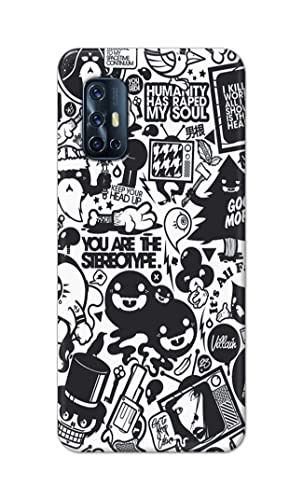 Image of Printed Hard Back Cover Case for Vivo V17 Back Cover (Mixed Cartoon) -1302