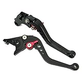 H11m1黒(赤) マット ホンダ ブレーキ クラッチレバー 6段階調整 ショート CB400SF レブル250 NC700S/X 等に適合