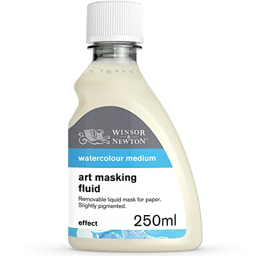 Winsor & Newton 3039759 250ml Watercolour Masking Liquid Artist Masking Fluid Used for Paper Masking 3039759