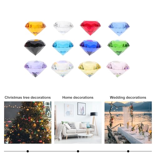 Centros de mesa con cristales transparentes para bodas románticas 4