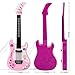 aPerfectLife Kids Electric Toy Guitar with Vibrant Sounds No String Musical Instruments Educational Toy for Beginner Boys Girls Toddlers (Pink)
