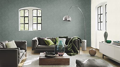 Papier peint non tissé vert feuilles Rasch pour masquer les défauts du mur - 4