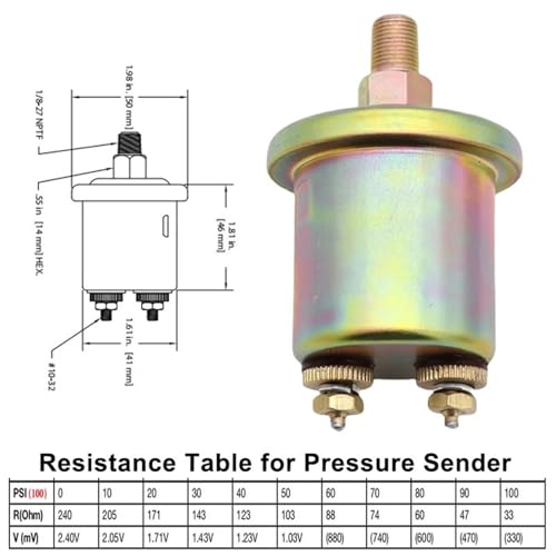 Capteur de pression ES2P-100 2P 100PSI pour moteur 05-70-1858