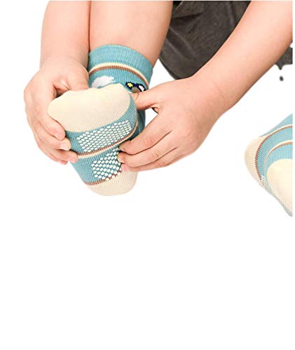 Image of Freshfoot Organic Cotton Ankle Length Anti Slip Socks For Baby With Grip 0-36 Months-Cartoon, Multicolored