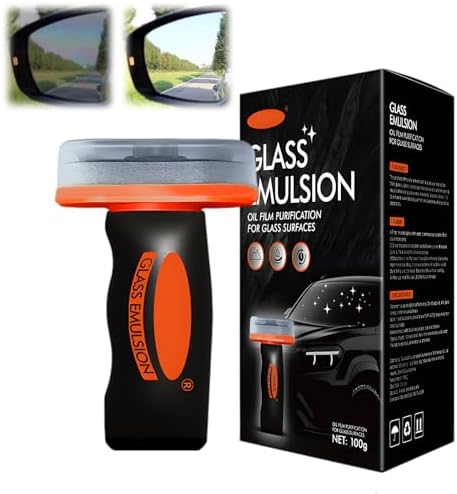 Oil Film Remover for Car Windshields and Windows, Automotive Glas...