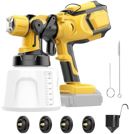 Cordless Paint Sprayer Compatible with Dewalt 20V MAX Battery(No ...