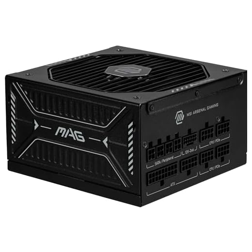 MSI MAG A850GLS PCIE5 Alimentatore 850W, 80 PLUS Gold, ATX 3.1, Supporto GPU PCIe 5.1, Connettore 12V-2x6 Doppio Colore, PSU ATX, Cavi Modulari con Guaina a Rilievo